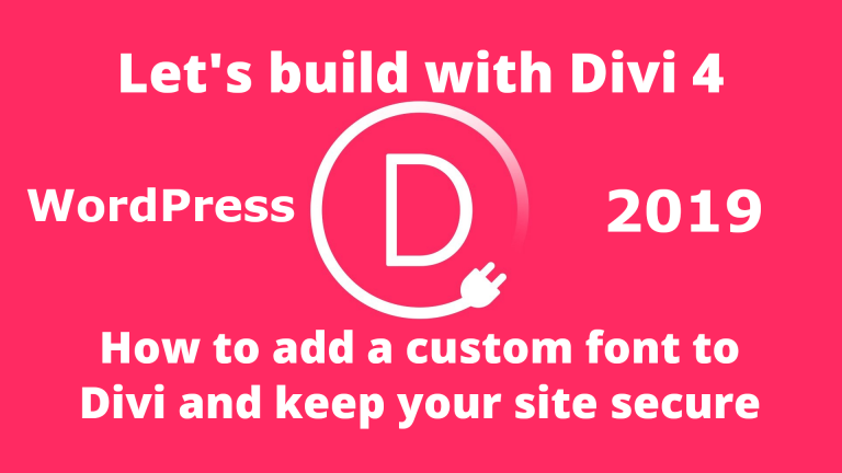 How to add a custom font to divi